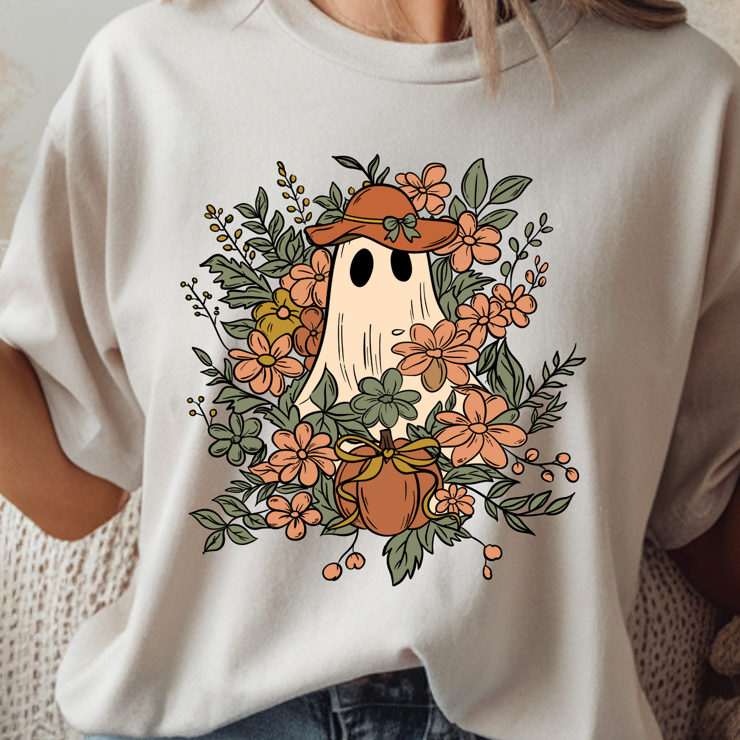Cute Floral Ghost
